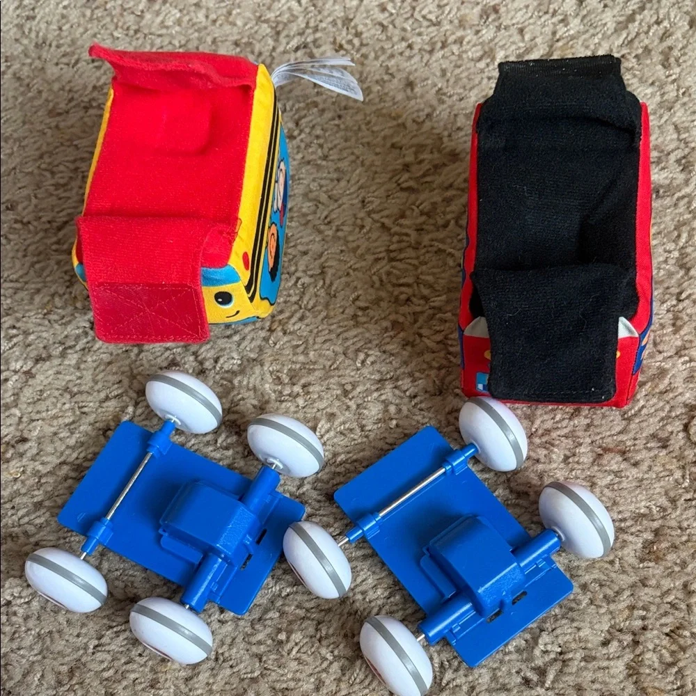 Melissa & Doug Colorful Pull Back Racers Soft Toy Vehicles (Washable)